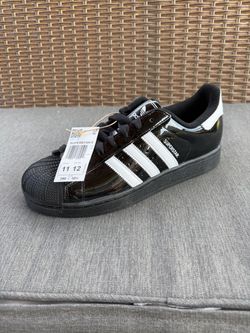 Black Adidas Superstar Sneakers Size 11