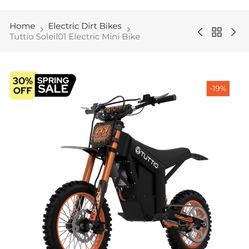 Tutio soliel 01 E-bike For Sale $900
