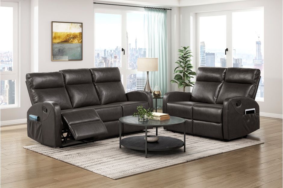 2PC Sofa & Loveseat