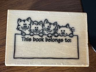 This Book Belongs To Cat Stamp