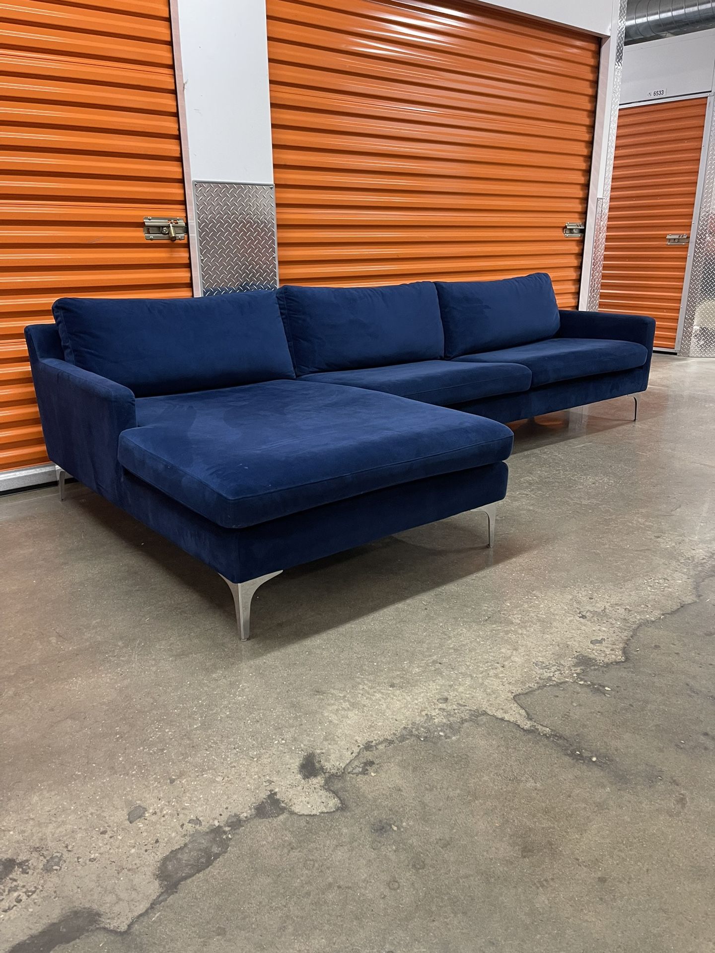 AllModern 119” Jones 2 Sectional Sofa Couch | FREE DELIVERY | NYC 🚛
