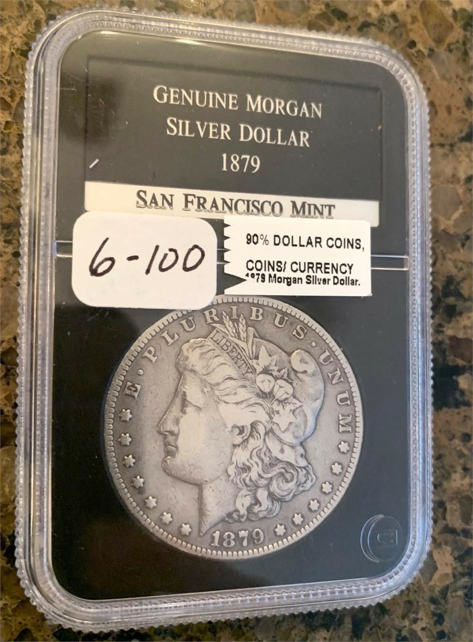 1879.morgan silver dollar
