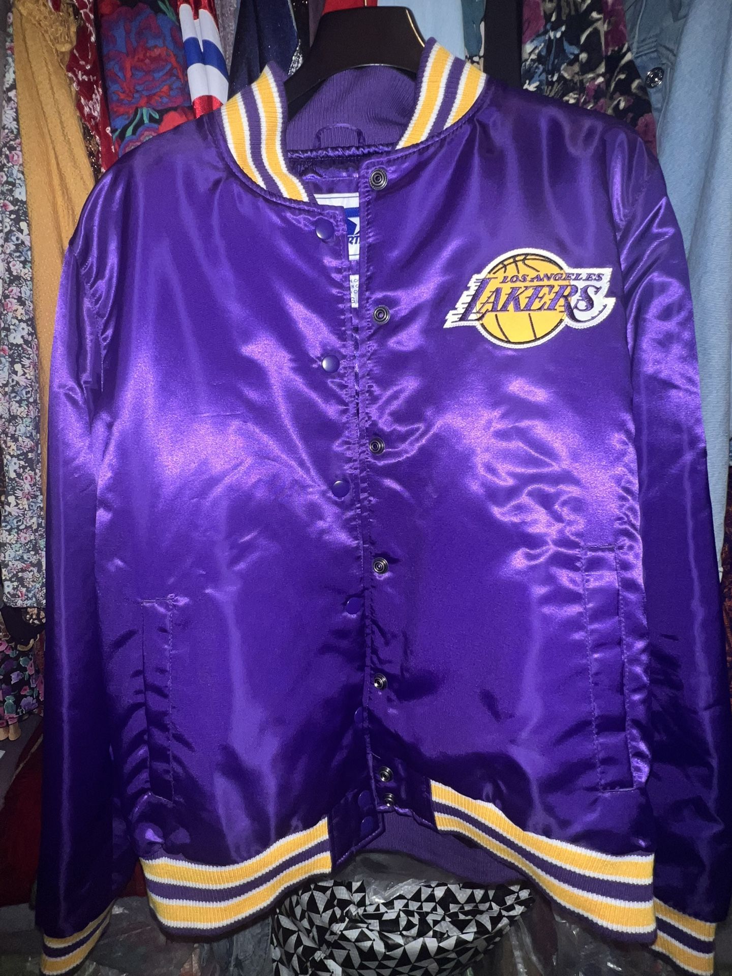 Ladies Large Starter Lakers Jacket Los Angeles NBA