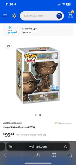 Funko POP! Animation Plus: One Piece - Usopp (Funko Sticker/ Funko)(Bronze) #201