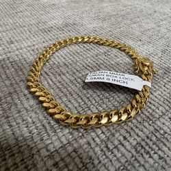 8’ 6.5mm Miami Cuban Bracelet W/ Box Clasp