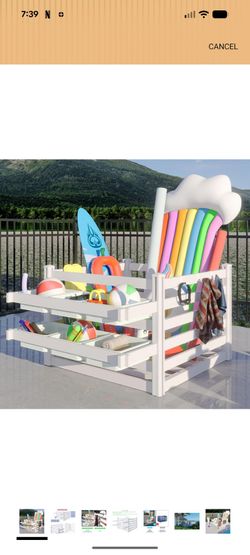 Outdoor pool organizer