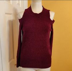 Women's Extra Small Burgundy Sweater By The Loft