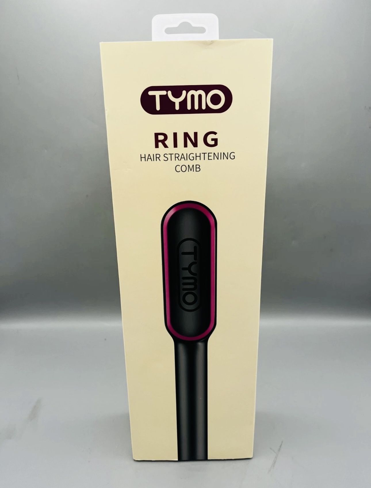 TYMO Ring Hair Straightening Brush HC 100 Black Straightener USED Good Condition