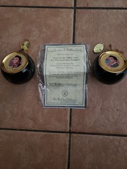 Elvis Pressley Solid Gold Elvis Heirloom Porcelain Ornament Collection