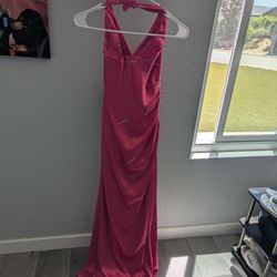 Beautiful Hot Pink Size 8 Prom Dress