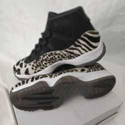 JORDAN 11s (Animal Print W/Fir)