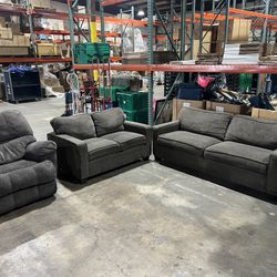 Couch + Love Seat + Recliner