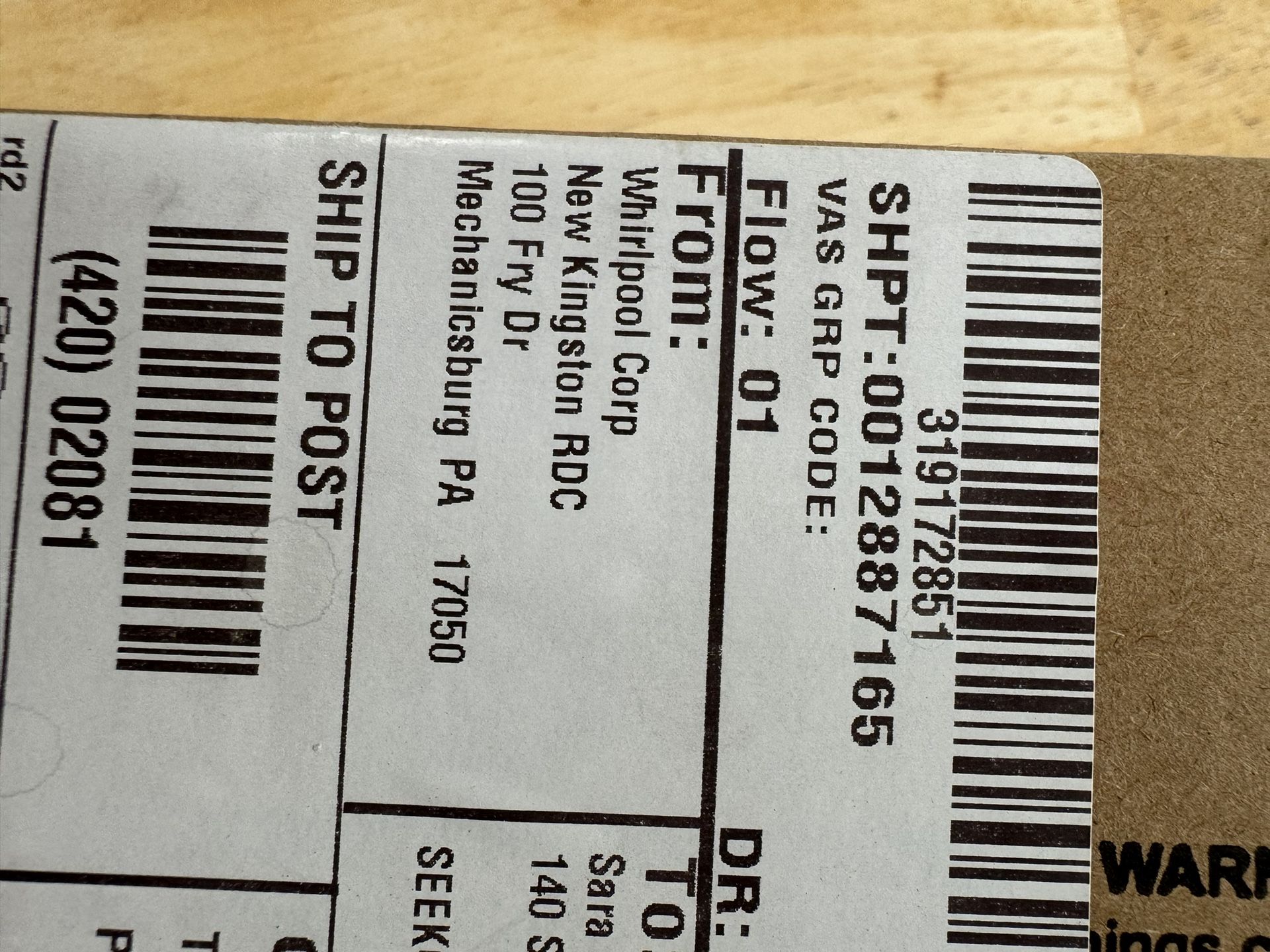 Whirlpool Flush Mounting Brackets Microwave - Brand New