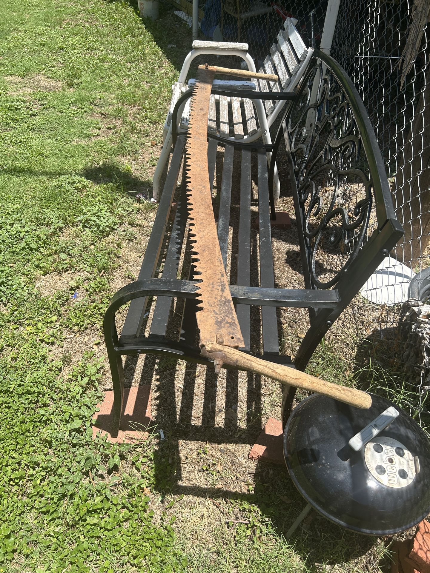 vintage 2 man saw 59 inches long