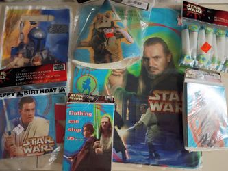 1999 vintage Star Wars: Episode I – The Phantom Menace birthday party supplies