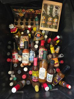 Vintage hot sauce collection