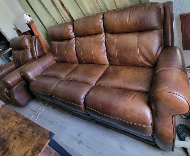 Electric Recliner And Couch Set
