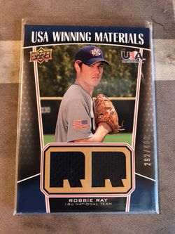 2009 Upper Deck Signature Stars - USA Winning Materials #UWM-15 Robbie Ray 292/499