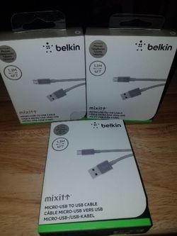 Belkin 4ft micro usb cables