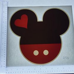 Iron On Heat Transfer  Good For T-shirts Sweaters Jackets T Shirt Design Size Is About 10x10 Mickey Mouse  #253