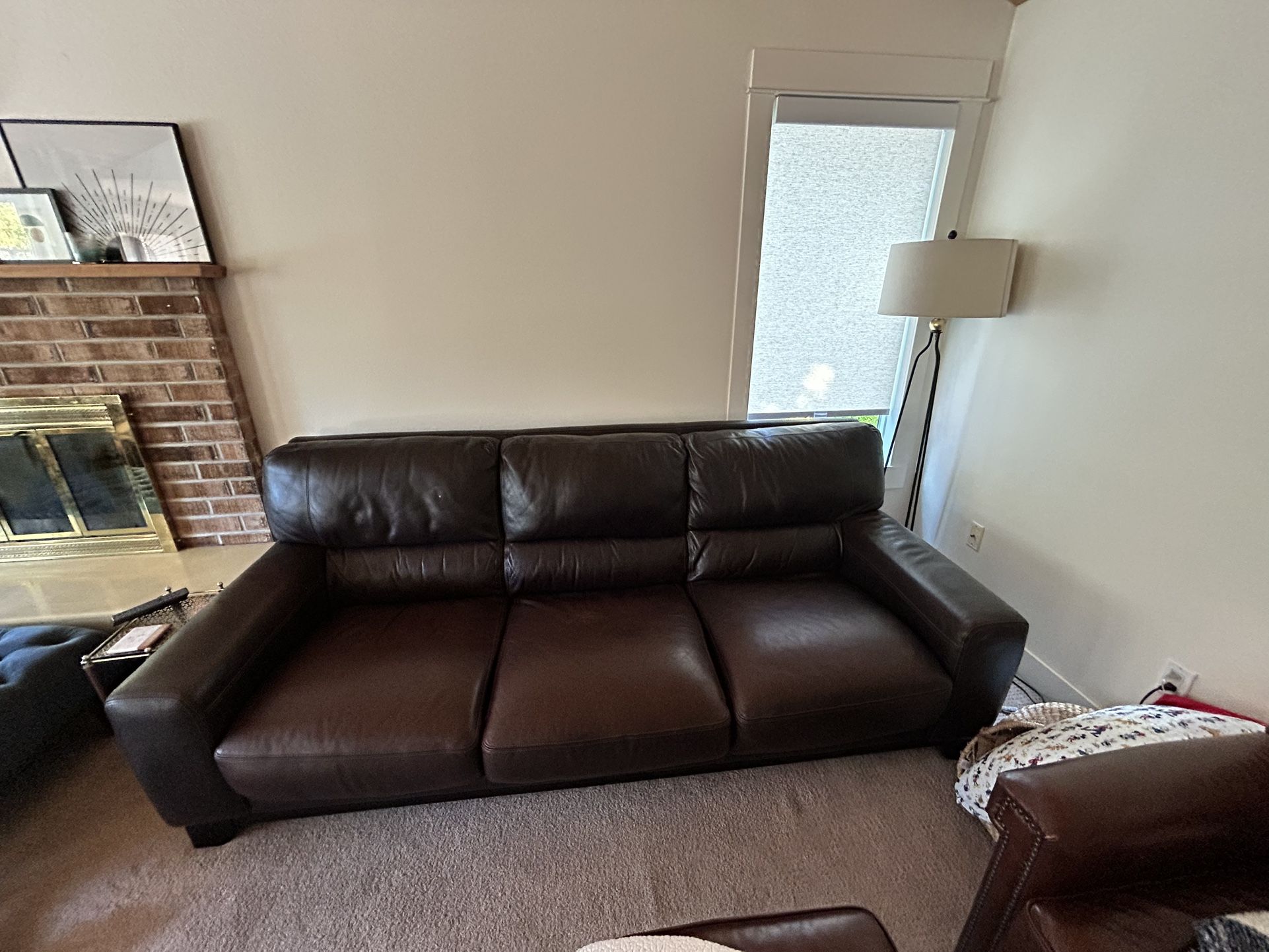 Genuine Leather Couch