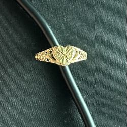 14K Gold Heart Ring 