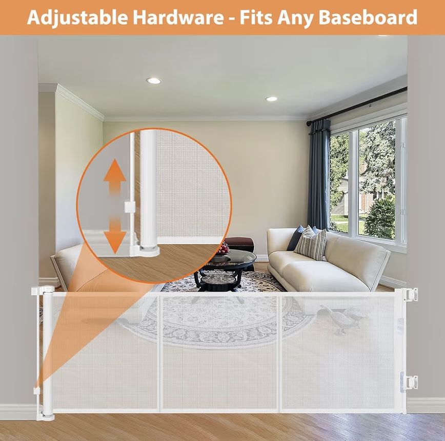 Gate, safety retractable