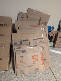 Used moving boxes