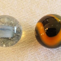 Two Vintage Marbles READ BELOW