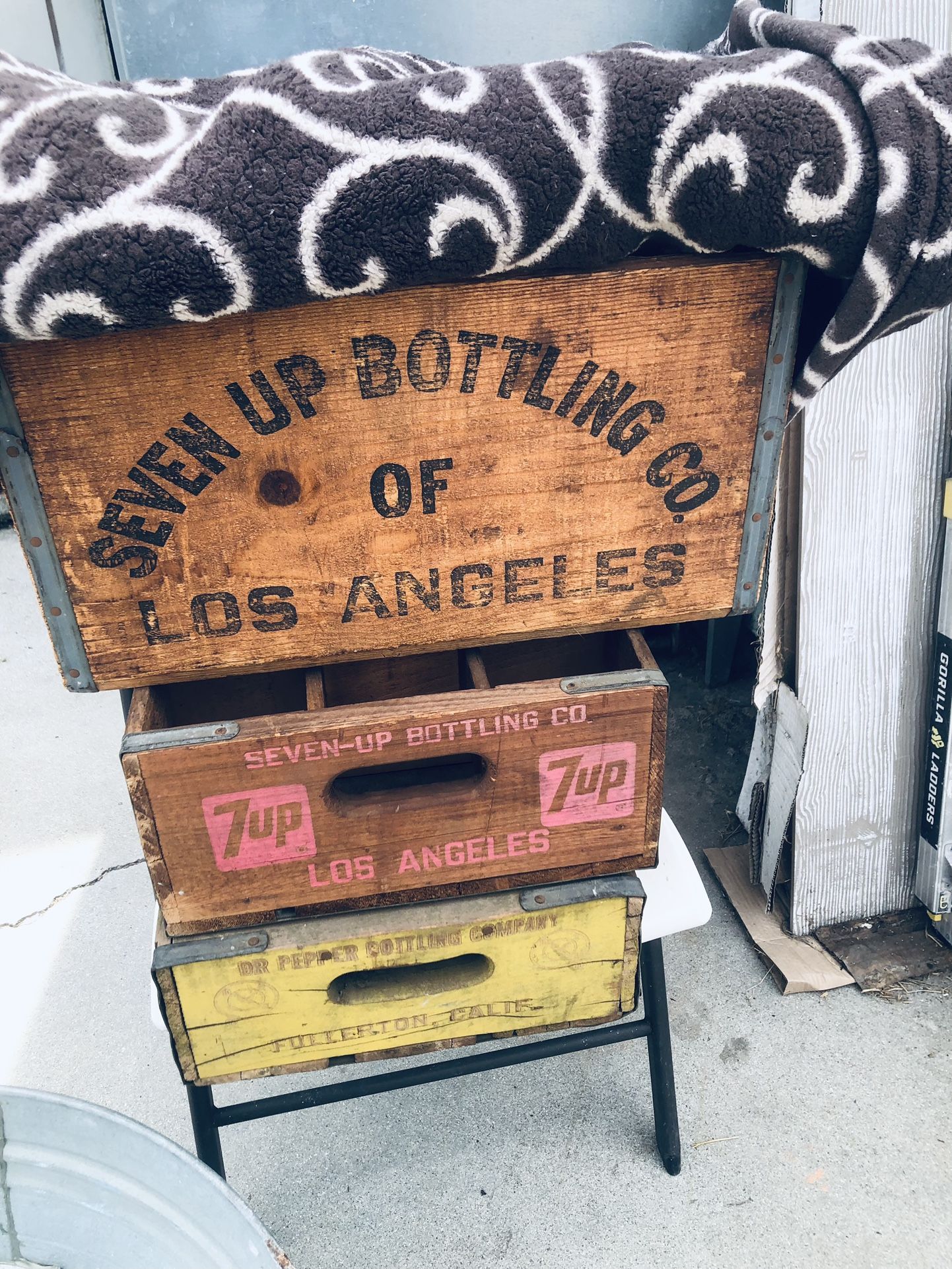 Vintage Bottle Wood Crates1970’s