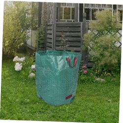2packReusable Heavy Duty Garden Leaf Bags with Handles Trash Collector for Lawn Pool and Garden Cleanup Supplies Durable Space Saving Design