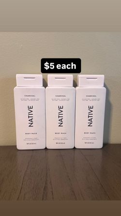 Native Body Wash, Sulfate Free, for Women and Men Charcoal, 18.0 fl oz