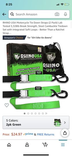 Motorcycle Tie Down Straps (2 Pack)