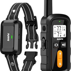 Dog Training Collar - Dog Shock Collar with Remote 1600FT, Waterproof Collar, 3 Training Modes and 4 Channels, Security Lock for All Breeds, Sizes