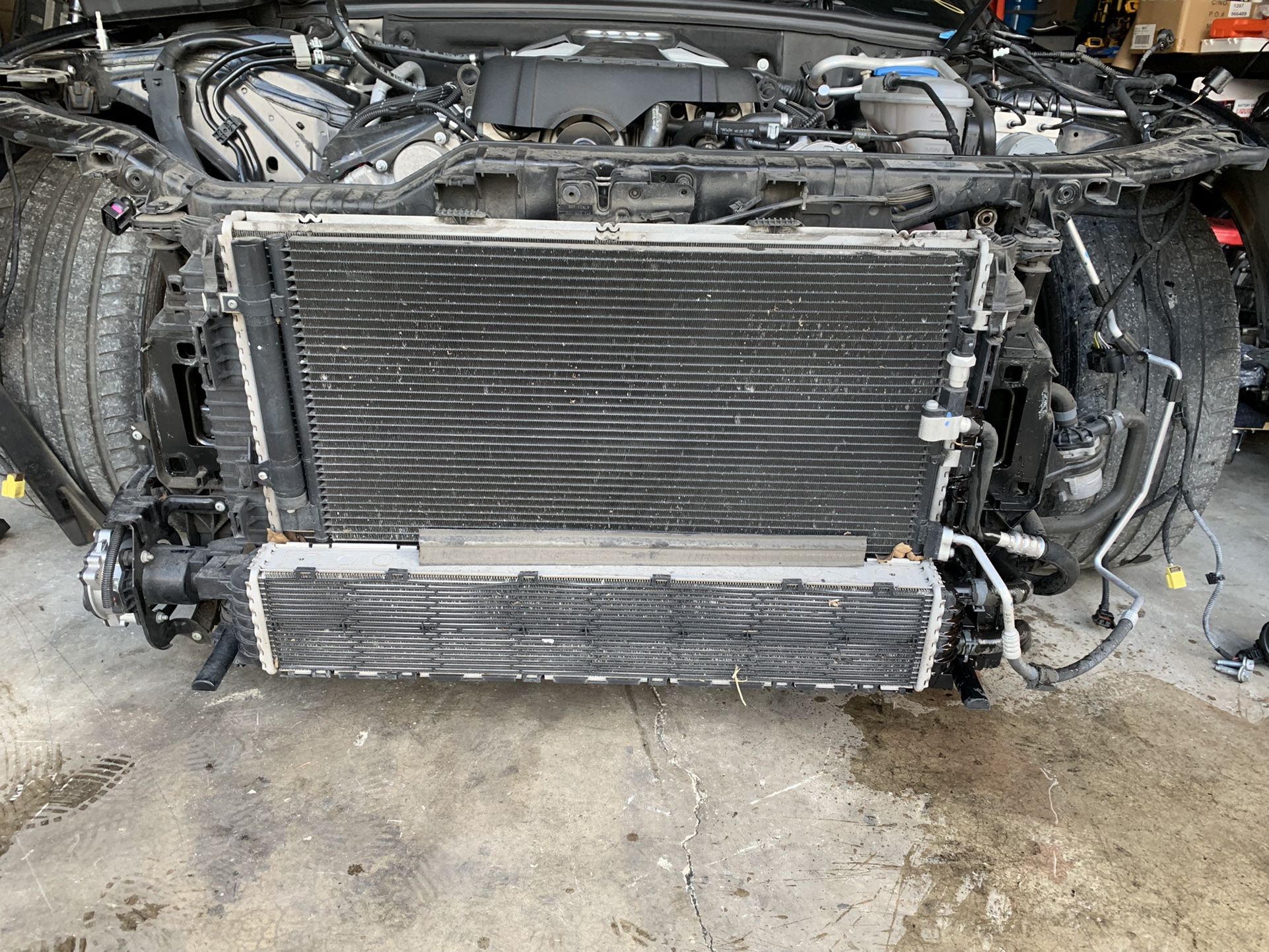 Audi S4 S5 B8.5 Core Support Radiator AC Condenser Fans 2013-16