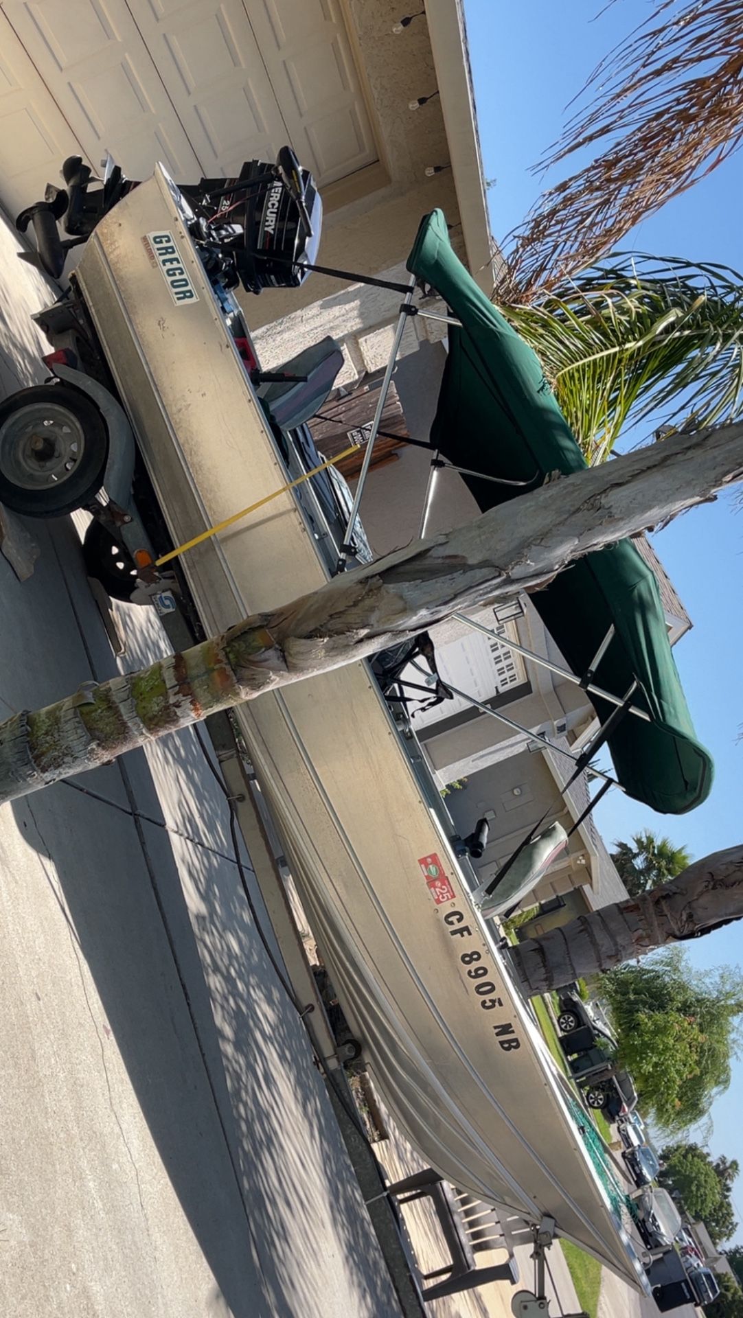 1990 14ft Gregor Fishing Boat