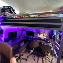 Bed /study Desk  Combined / With Mattress (No Additional fees)