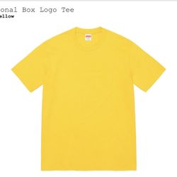 Supreme Tonal Tee Yellow XL IN HAND