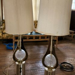 Mid Century Atomic Vintage Table Lamps