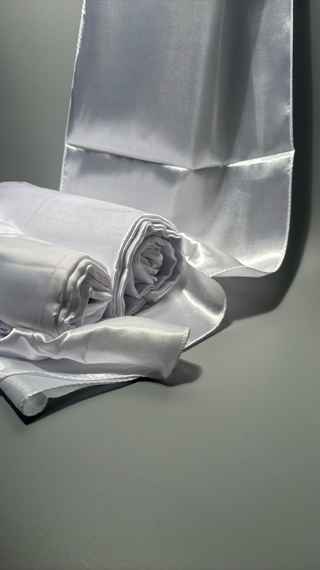 15pcs New White Satin Chair Sash