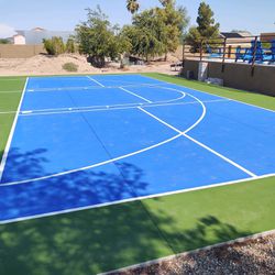 Pickle ball Courts And Basketball Courts