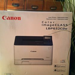 Canon Laser Printer WITH TONER CARTRIDGES Color Toner Image Class Mopria Apple Print Wireless Business Printer LBP632Cdw  NEW IN SEALED BOX