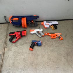 nerf guns, 1 lazer gun