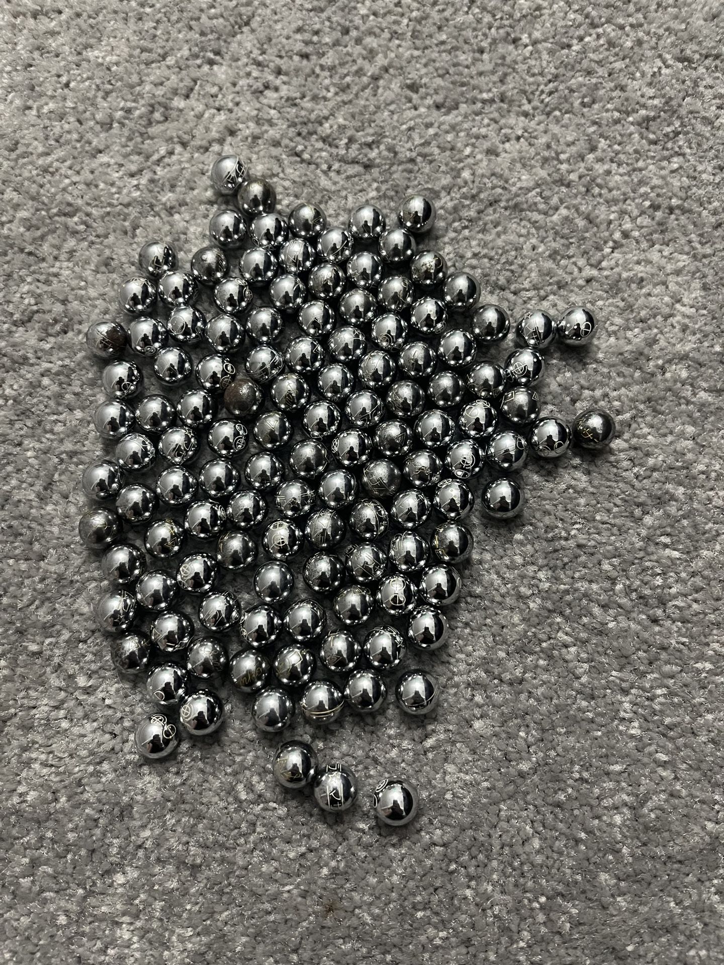 Pachinko Balls Engraved And Vintage