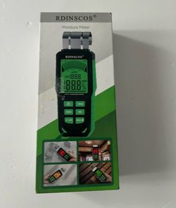 RDINSCOS Digital Moisture Meter for Wood & Building Materials – New Open Box