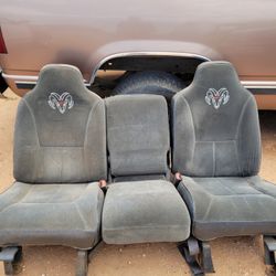Front seats to a Dodge ram