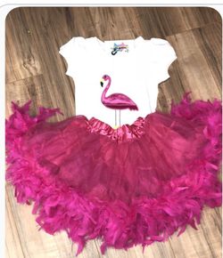 Flamingo tutu set costume