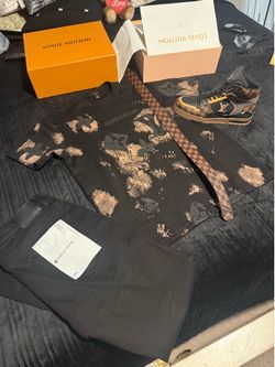 Lv shirts and lv shoes and belt