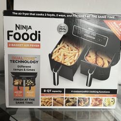 Ninja 8-qt Double- Basket Air Fryer