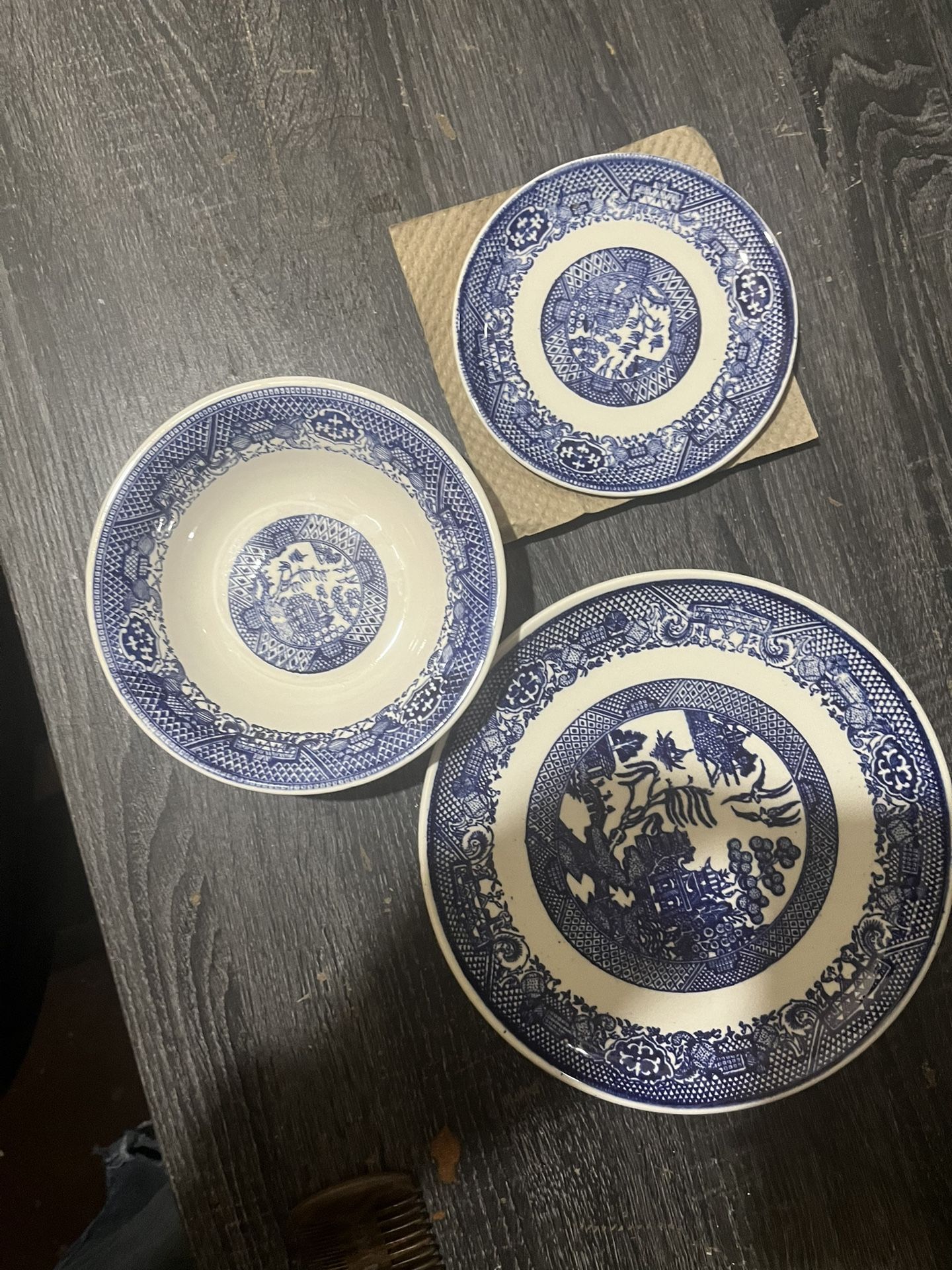 40 PC Blue Willow China